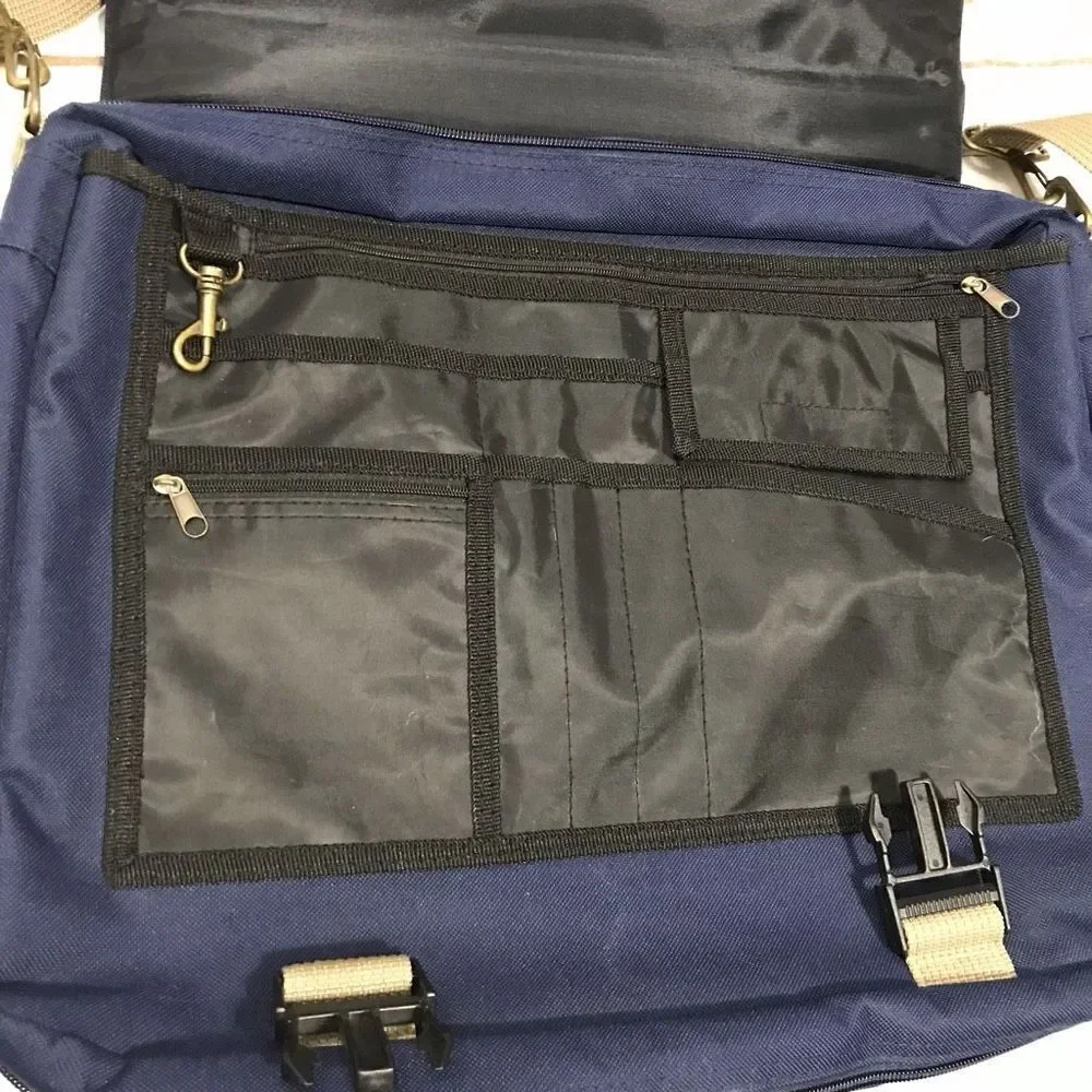 Leeds Laptop Work Bag Blue‎ Travel Commute 33